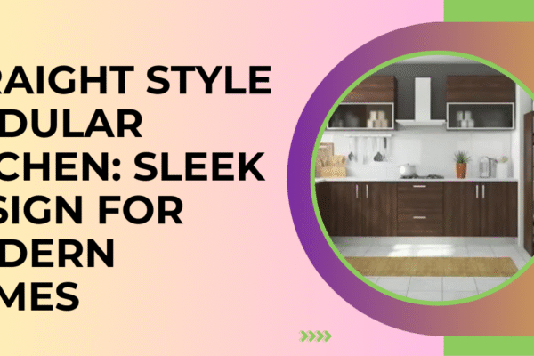 Straight style modular kitchen