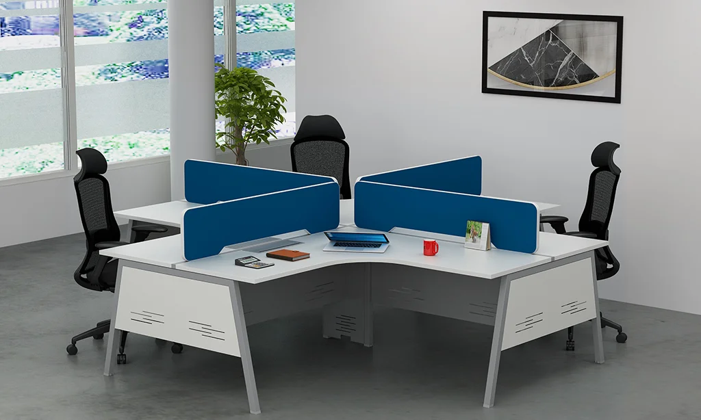 Modern ergonomic office furniture by Mueble India in Noida, including modular workstations, chairs, and storage solutions for productive and stylish workspaces