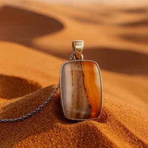 agate stone pendant