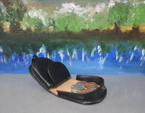 leather coin purse