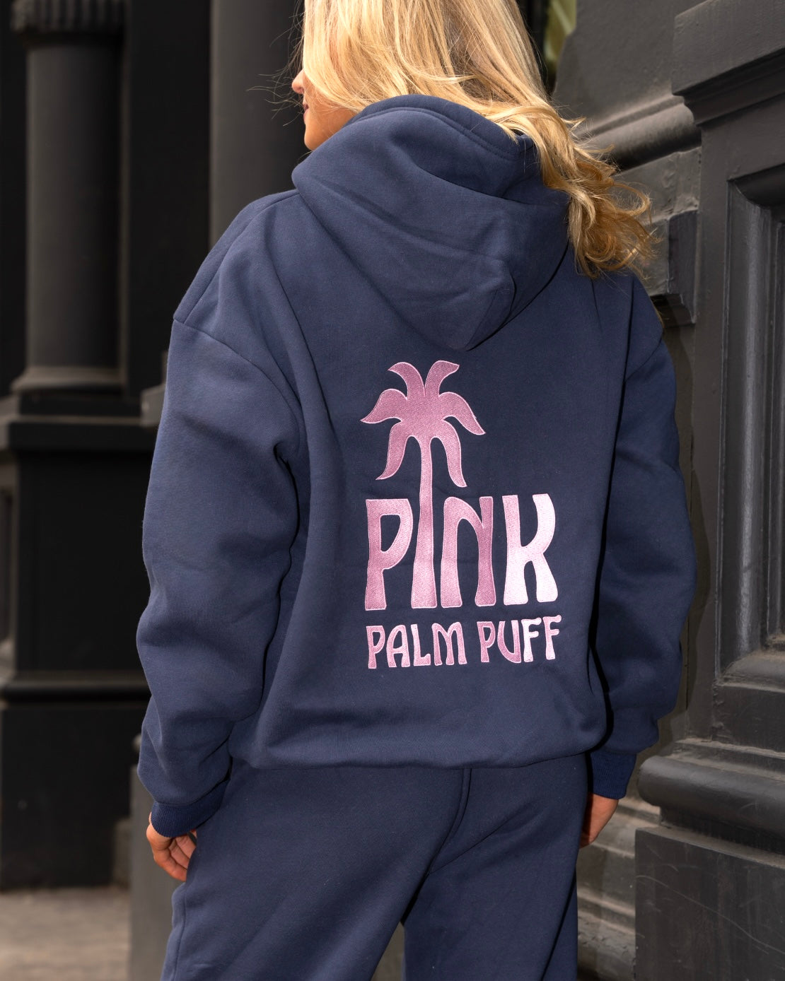 Pink Palm Puff Sweatpants