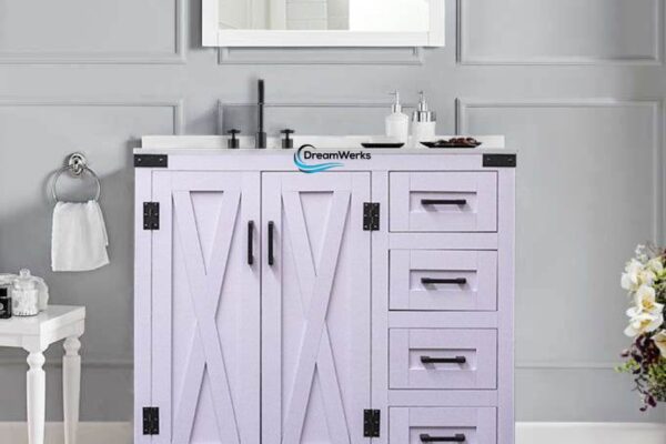 36” White Lilac Vanity