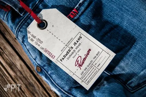 Men Custom Jeans Hang Tags