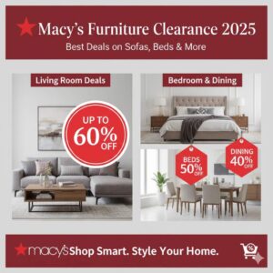 Macy’s online furniture clearance