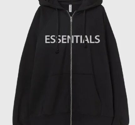 Black Essentials Hoodie