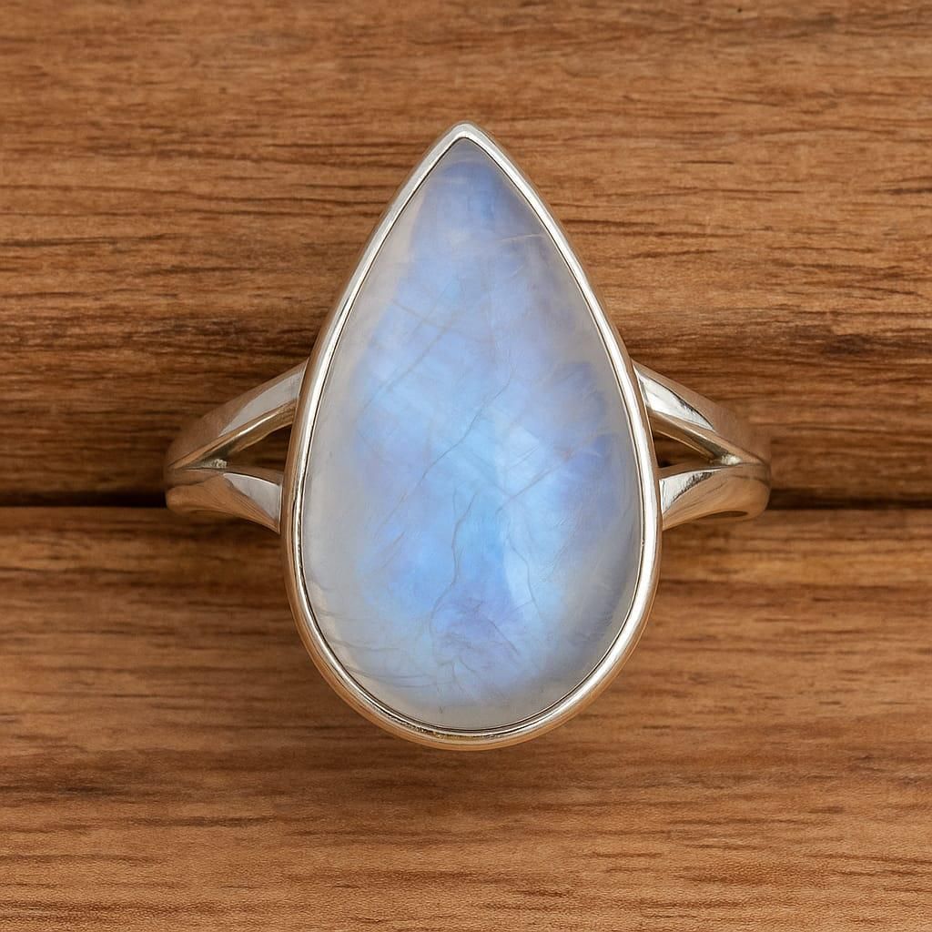 moonstone gem ring