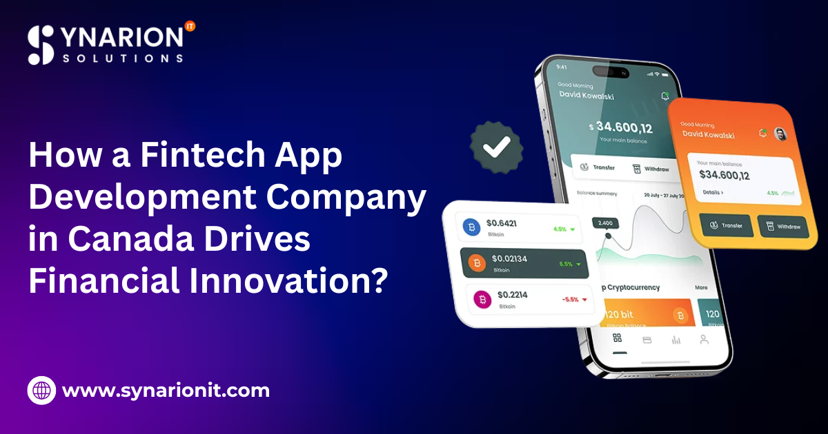 Fintech App Development Company in Canada