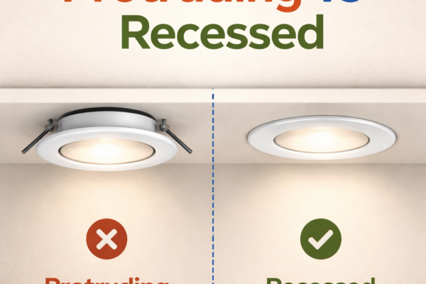 protruding vs recessed