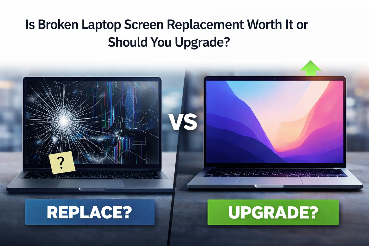 broken laptop screen replacement Adelaide
