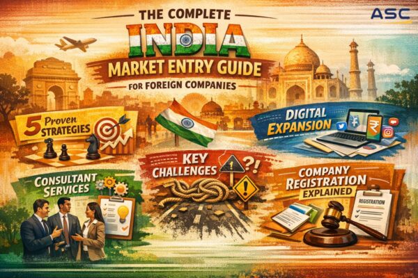 Professional India Entry Consultant assisting a foreign company with visa and market entry