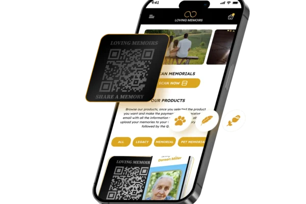 Loving Memoirs QR plaques